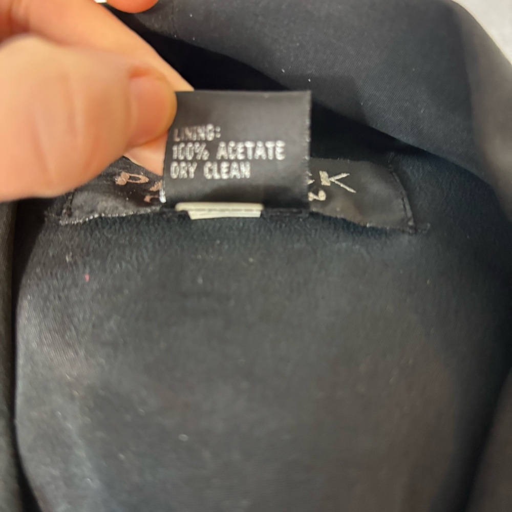 Patrick Collection Vintage 90s Size 14 Silk Jacke… - image 8